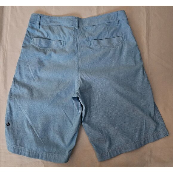 Lululemon Athletica Men's Light Blue Chino Casual Kahuna Shorts Size 34 - Picture 5 of 15